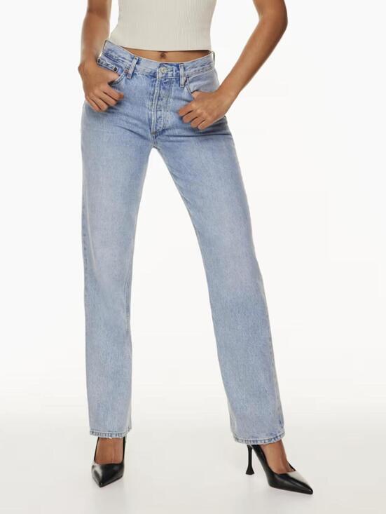 Agolde Denim - AGOLDE Lana Mid-Rise Vintage Straight Denim Jeans in Fiction - Size - 32 - NWT